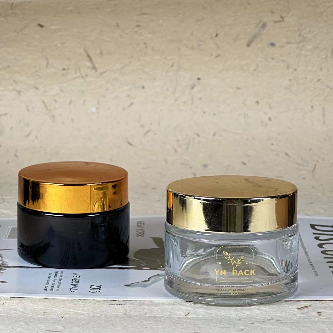 Frasco de vidro de luxo atacad - Luxury Skincare Jars avaliação e preço