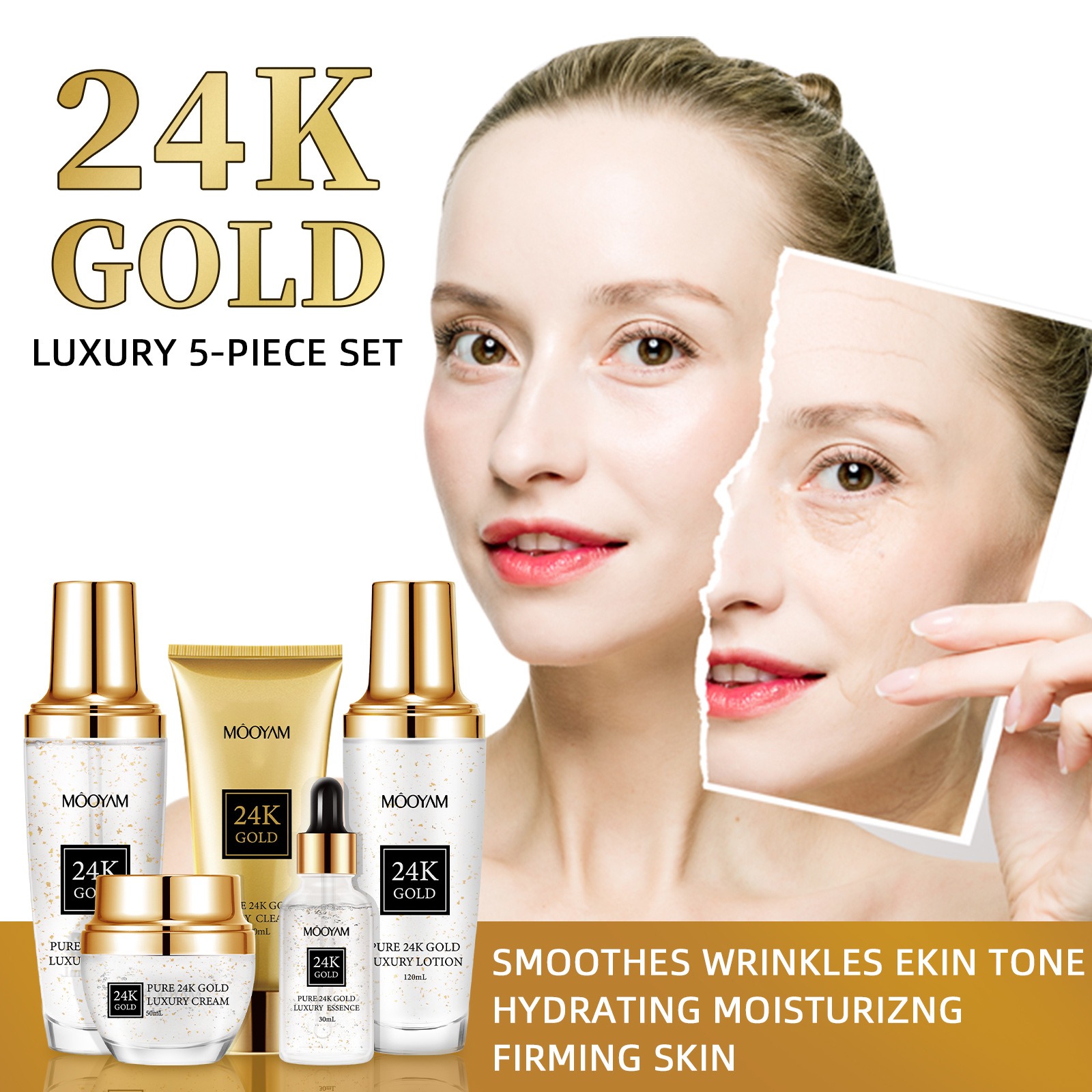 24k ouro luxo hidratante anti- - Luxury Skincare Lines avaliação e preço