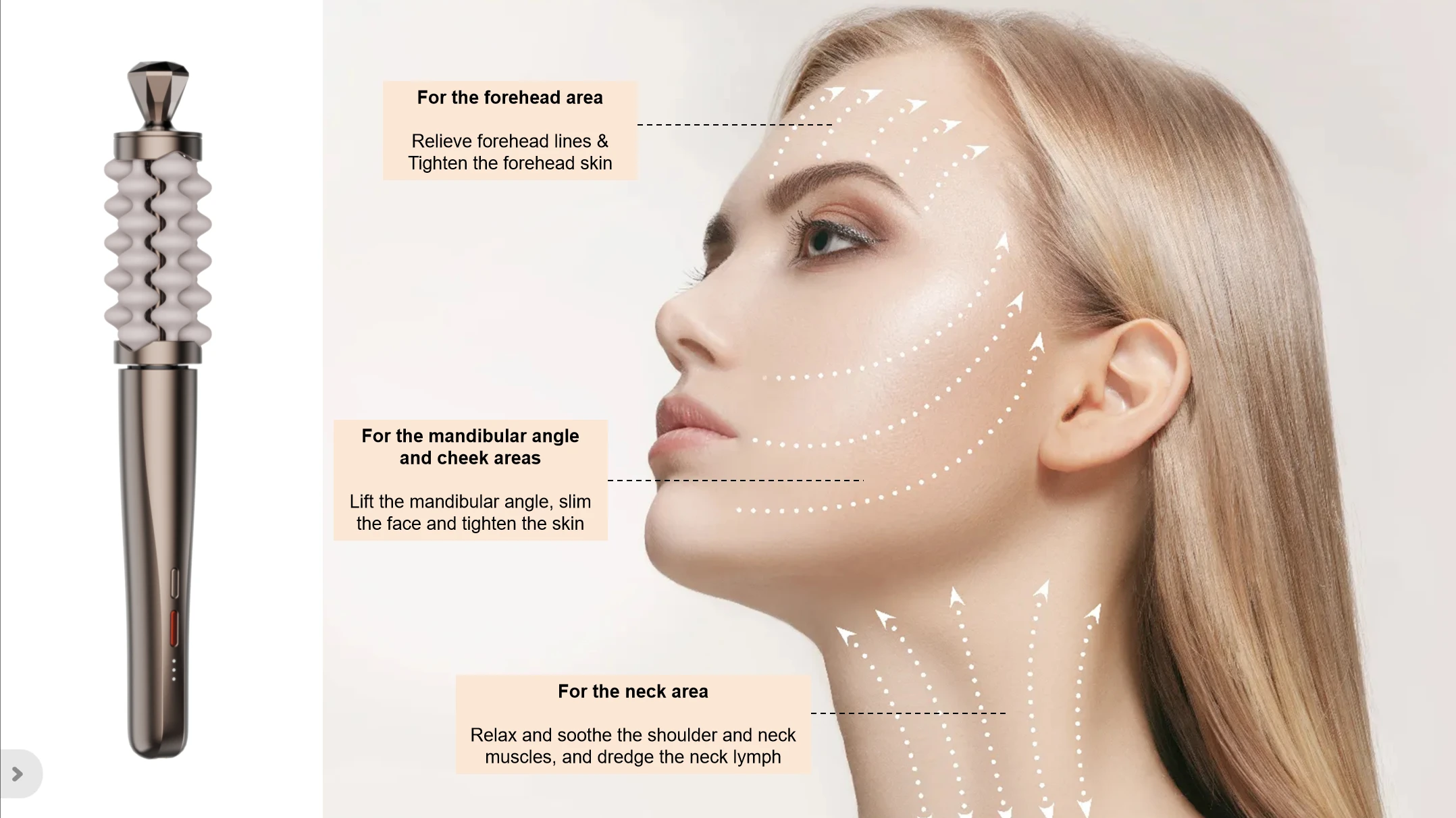 Nova Varinha de Massagem Facia - Luxury Skincare Gifts avaliação e preço